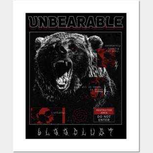 Unbearable Bloodlust Vintage Metal Posters and Art